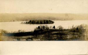 CT - Middletown. The Lake and Island.    *RPPC