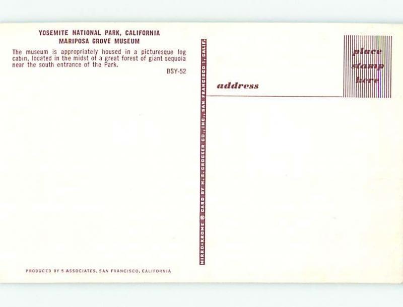 Pre-1980 YOSEMITE NATIONAL PARK Stockton & Modesto California CA HJ7530