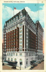 1943 Benson Hotel, Portland. Oregon Vintage WW II Postcard