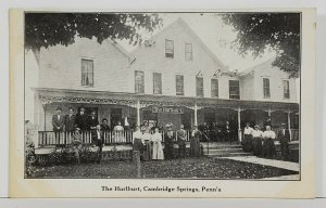 Cambridge Springs Penna THE HURLBURT to Birmingham Al Douglas Family Postcard N6