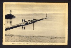 Bathing Beach, Dock - Balmoral Hotel, Sparrow Lake, MUSKOKA, ONTARIO CANADA