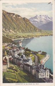 Switzerland Territet et les Dents du Midi Totalansicht