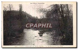 Old Postcard The Alps MancellesSt Leonard Hood Sarthe view of the Pont Neuf