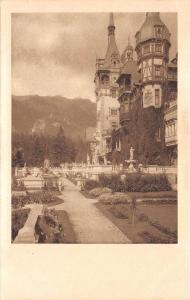 B76922 Castel Peles terase si fatada Peles Castle prahova  romania