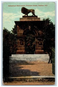 1917 Sebastopol Monument Pleasant Street Halifax Nova Scotia Canada Postcard