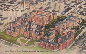 Aerial View Of Johns Hopkins Hospital Baltimore Maryland