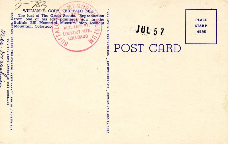 Famous People - Buffalo Bill.   