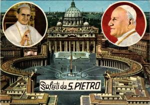 CPM CATHOLIC POPE Saluti da S.Pietro-Joannes PP. XXIII, Paulus PP VI (318218)