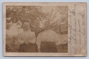 J99/ Cadiz Ohio RPPC Postcard c1910 Well-Dressed People Harrison Co 502