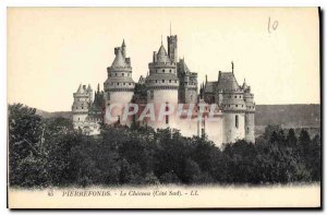 Old Postcard Pierrefonds Chateau Cote Sud