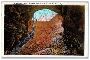 1927 View Of Mammoth Cave Entrance Looking Out Louisville Kentucky KY Postcard