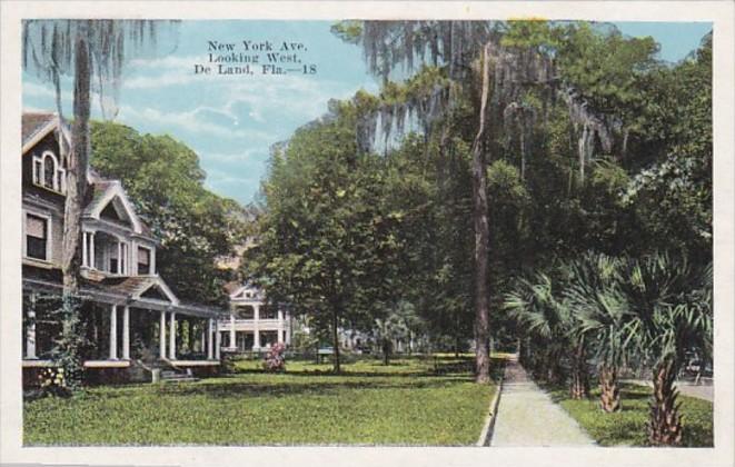 Florida Deland New York Avenue Looking West