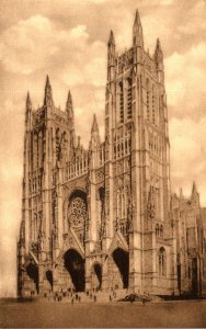 New York City Cathedral Of St John The Divine The West Front Albertype