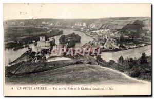 Old Postcard The little Andely City View and Chateau Gaillard