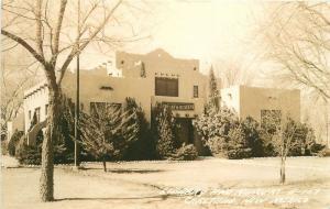 Carlsbad New Mexico 1940s Library Museum RPPC Photo Postcard Cook 11721