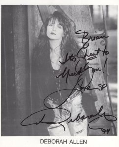 Deborah Allen Country & Western Singer Large Hand Signed Picture