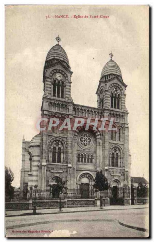 Old Postcard Nancy Du Sacre Coeur Church