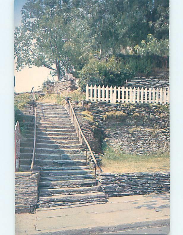 Pre-1980 THE STONE STEPS BY THE PICKET FENCE Harpers Ferry WV G3931