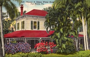 Florida Fort Myers Thomas A Edison Winter Home Curteich