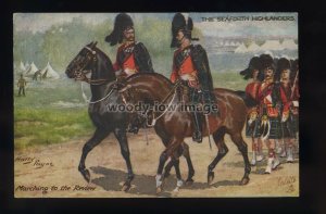 su3732 - The Seaforth Highlanders - Artist Harry Payne - Tuck's postcard No.9885