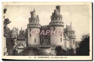 Old Postcard Pierrefonds castle south coast