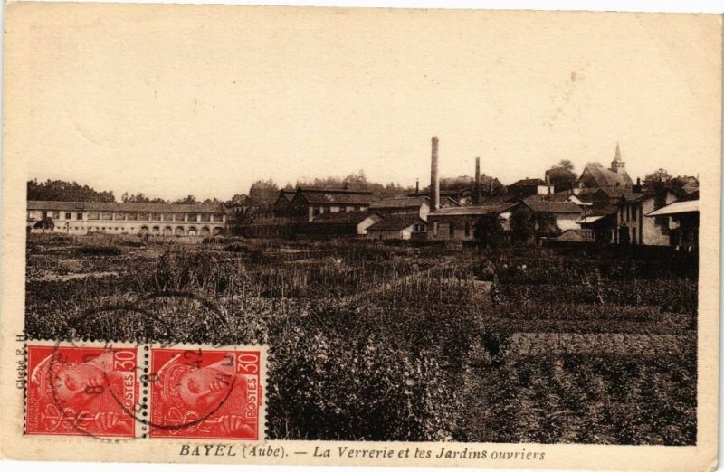 CPA BAYEL - La Verrerie et les Jardins ouvriers (72115)