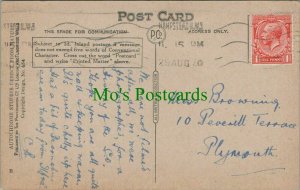 Genealogy Postcard - Browning - 10 Peverill Terrace, Plymouth, Devon  RF7545