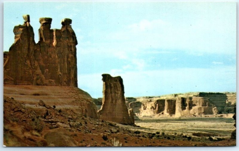 Postcard - The Three Gossips, Arches National Monument - Moab, Utah