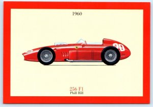 PHILL HILL Race Car Driver FERRARI 256 F1 ~1960 Advertising 4x6 Modern Postcard