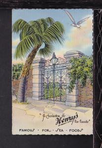 Henry's Restaurant,Charleston,SC Postcard 