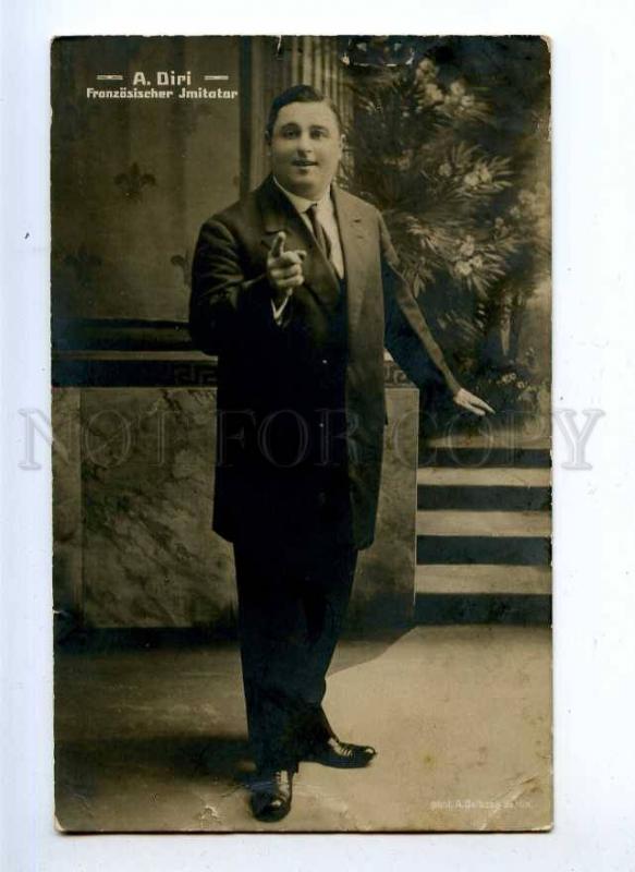 194060 DIRI French impersonator CIRCUS Vintage photo PC