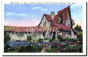 Postcard Old Home Of Ward Lascelle Motion Picture Producer Beverly Hills Calif
