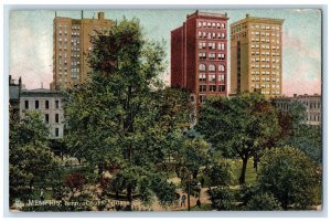 1907 View Of Court Square Park Memphis Tennessee TN Vintage Tuck's Postcard