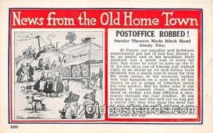 Post Office Robbed Unused 