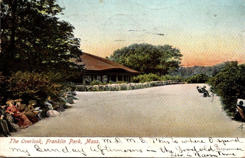 Massachusetts Boston Franklin Park The Overlook 1906