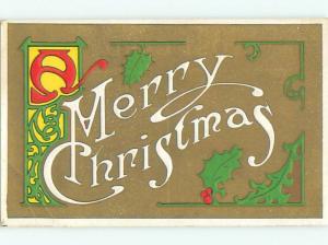 Divided-Back CHRISTMAS SCENE Great Postcard W8590