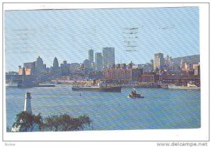 View of harbour and skyline, St. Helen's Island, Montreal, Canada,  PU-1962