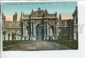 460657 Turkey Constantinople Dolma-Bagtche Palace Gate Vintage postcard