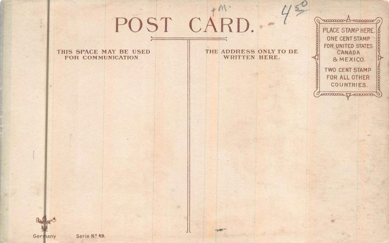 MAN ON HORSE HOW CAN YOU DO IT ARTIST SIGNED DWIG COMIC POSTCARD (c. 1909)