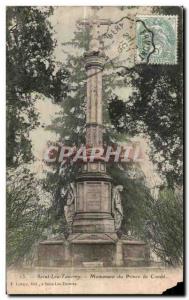 Old Postcard Saint leu taverny count prince monument