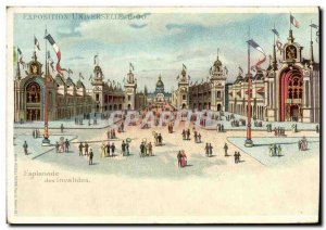 Old Postcard Paris Esplanade des Invalides 1900 World Expo