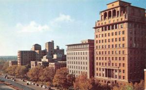 ST LOUIS, MO Missouri  BARNES HOSPITAL GROUP~Bird's Eye  c1950's Chrome Postcard