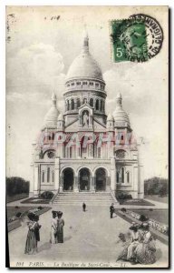 Postcard Old Paris La Basilique du Sacre Coeur