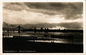 CPA AK Duisburg- Ruhrort- Admiral Scheer Brucke GERMANY (901223)