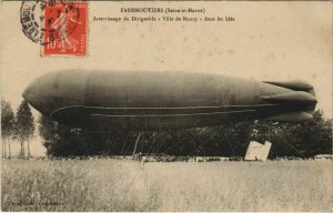 PC DIRIGEABLE VILLE DE NANCY ZEPPELIN BALLOON AVIATION (a19602)