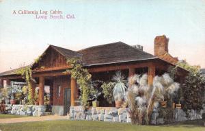 CALIFORNIA LOG CABIN~M RIEDER PUBL #3077 POSTCARD 1907