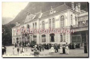 Old Postcard Cauterets La Place Des eggs casino