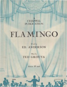 Flamingo Ted Grouya Vintage Sheet Music