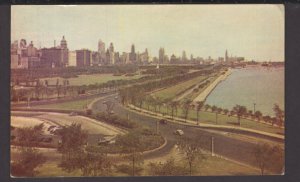IL Chicago's Lakefront looking North part of 22-mile lakefront pm1951 Ch...