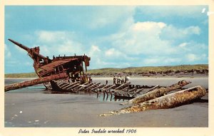 Peter Iredale Wrecked 1906 Oregon Coast, USA 